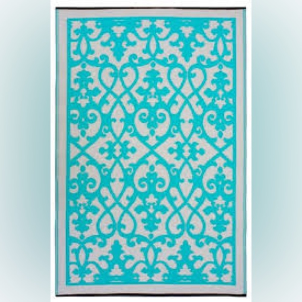 4'x6' Venice Outdoor Rug, Cream
